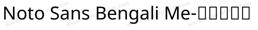 Noto Sans Bengali Me字体转换